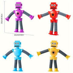 FlexiFun Retractable Robot Toy Pack - Halloween & Christmas Gift