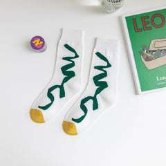 5 Pairs Women's Assorted Crew Socks