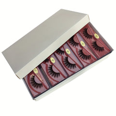 20 Pairs 3D Mink Lashes Set with Glitter Boxes for Makeup & Special Occasions