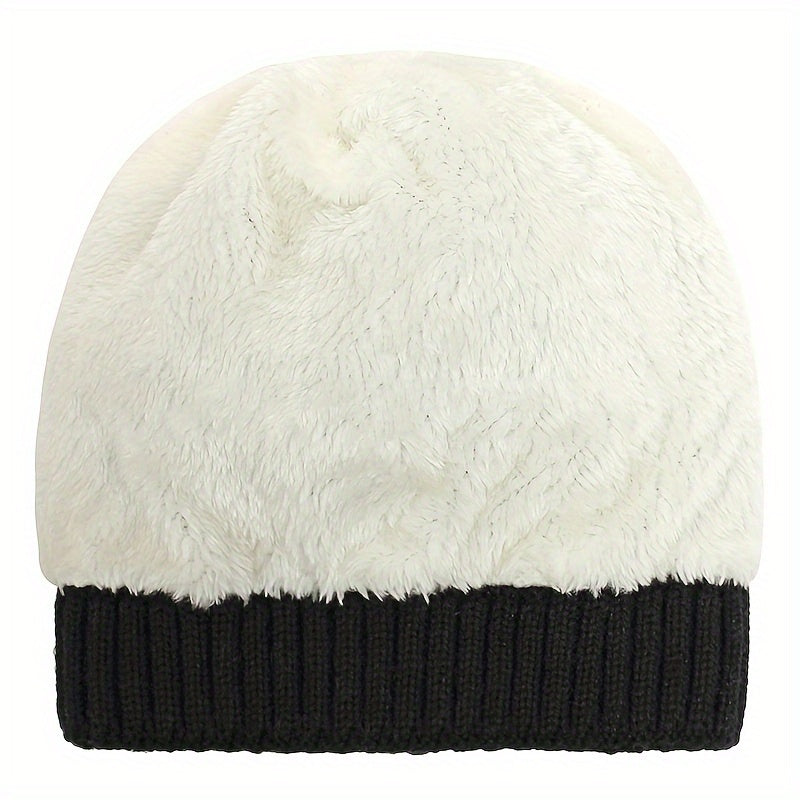 Kids Winter Hat with Plush Double Ball - Age 1-5