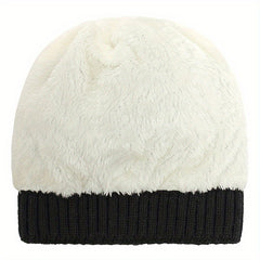 Kids Winter Hat with Plush Double Ball - Age 1-5
