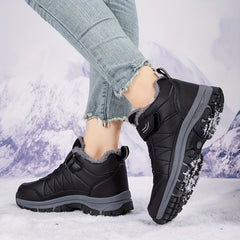 Waterproof Non Slip Snow Boots Faux Fur Lined Thermal Slip On