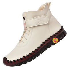 Women's High Top Sneaker Boots Fleece Lined Zipper & Lace Up Shoes