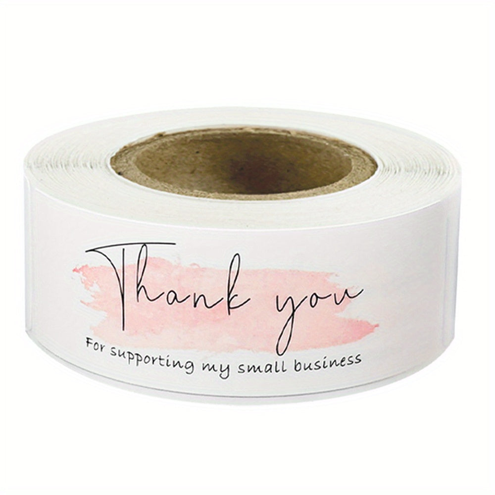 120pcs Pink Thank You For Your Order Sticker