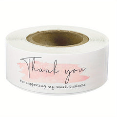 120pcs Pink Thank You For Your Order Sticker