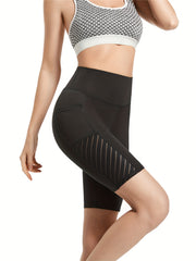 High Waist Yoga Shorts with Pocket for Women