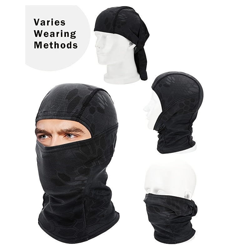 1pc Camouflage Balaclava Face Mask Neck Gaiter for Outdoor Activities