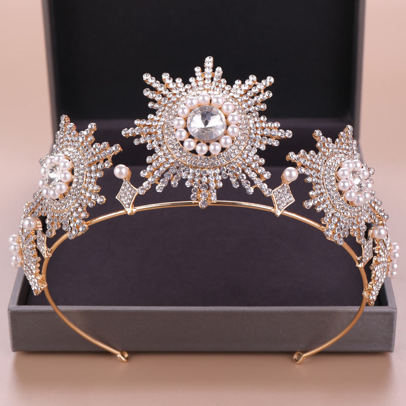 Crystal Rhinestone Bridal Crown Wedding Tiara
