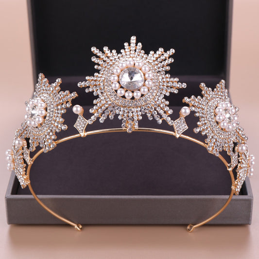 Crystal Rhinestone Bridal Crown Wedding Tiara