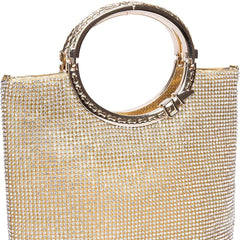 Women's Crystal Rhinestone Evening Clutch for Wedding Gala