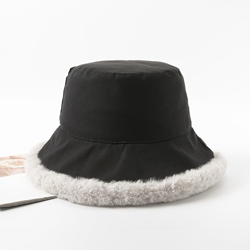 Fluffy Faux Fur Bucket Hat - Reversible - Bachelorette Party Matching Hats