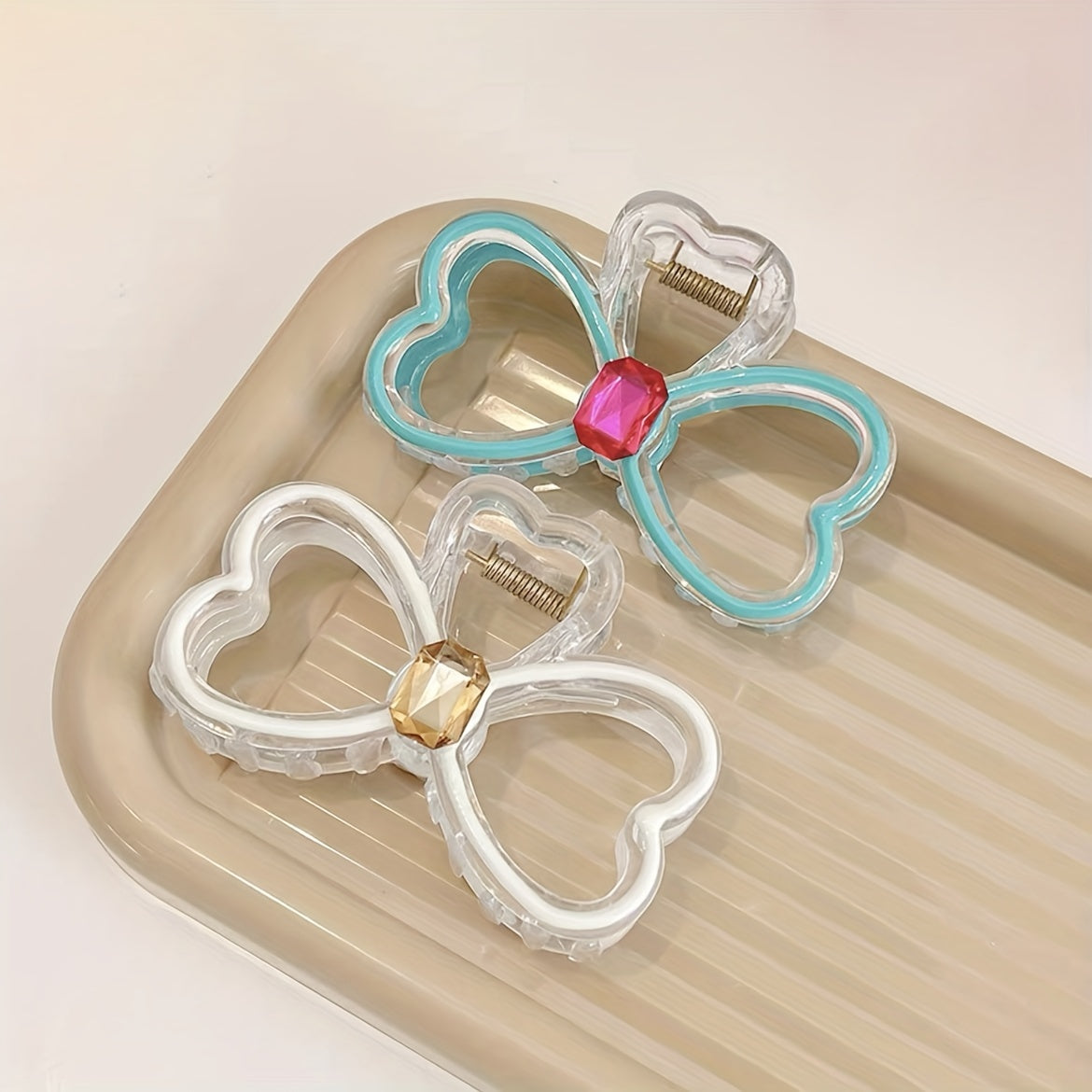 3pcs Bowknot Shaped Claw Clips Hair Accessories for Girls