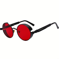 Girl's Steampunk Sunglasses Metal Spring Temple UV Protection