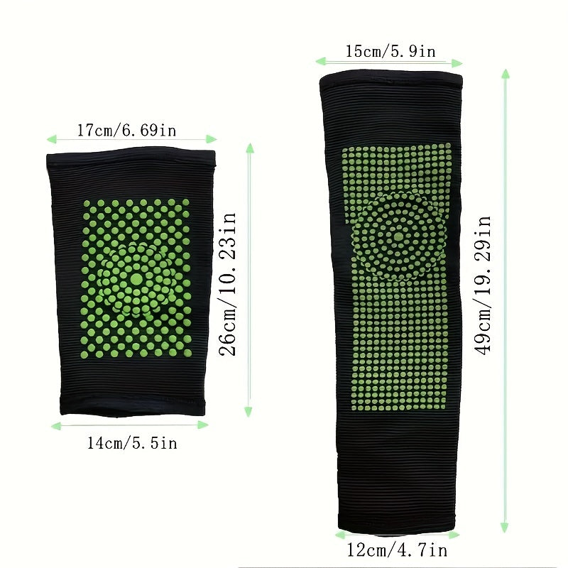 2pcs Warm Knee Pads, Autumn/Winter Long & Short Ai Grass Knee Pads