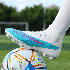 Men's High Top AG Football Cleat Non Slip Professional Outdoor Soccer Cleats