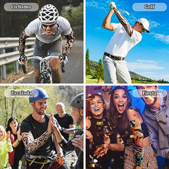 6-Pack Outdoor Tattoo Arm Sleeve Cover for Cycling & Sunscreen