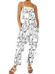 Sleeveless Cami Jumpsuit Casual Women's Clothing