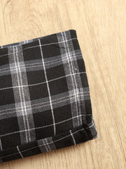 Girl's LOVE Hoodie & Plaid Pants Set for Spring Fall