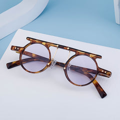 Hip Hop Punk Small Round Frame Sunglasses UV Protection
