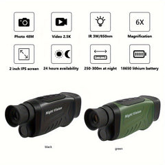 Monocular Night Vision 8X Digital Zoom 2.5KD HD Night Vision