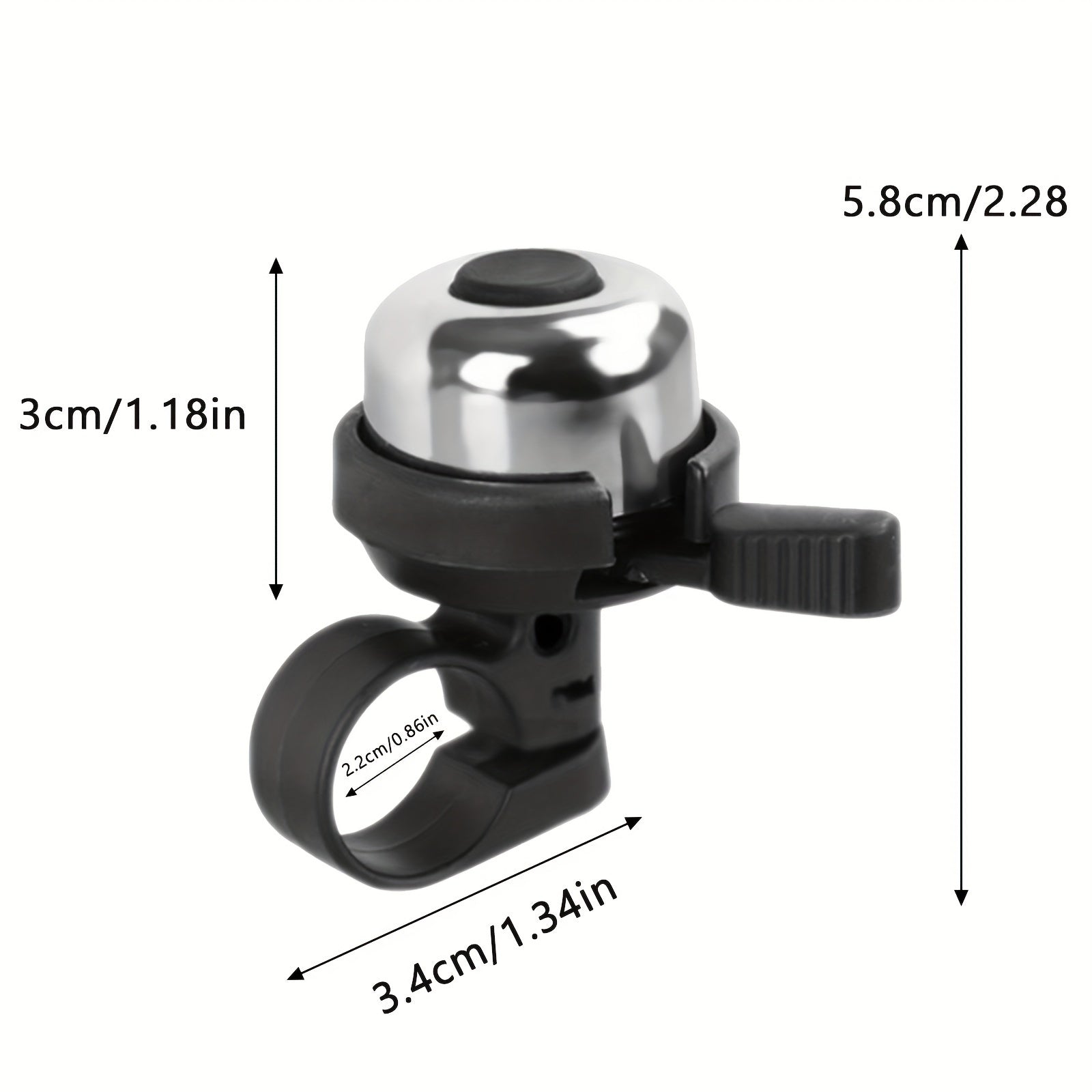 1PC Bike Bell Aluminum Alloy Bell Fits Mountain Road Bike