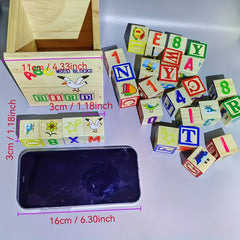Wooden Blocks Set Educational Puzzle Toy for Kids