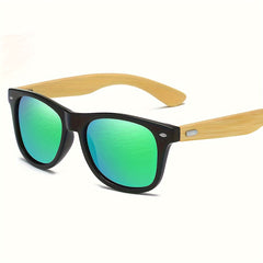 2pcs Personalized Wooden Glasses Custom Engraving High Bamboo Frame