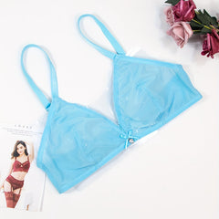 Mesh Unlined Push Up Bra Women's Lingerie