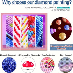 5D DIY Christmas Snow Scenery Diamonds Art Kit 70x40cm