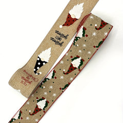 Brown Christmas Ribbon For Holiday Decorations