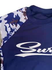 Boys Teen Casual Letter Print Swimsuit Set