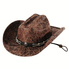 Durable Breathable Sunshade Cowboy Hat for Outdoor Activities