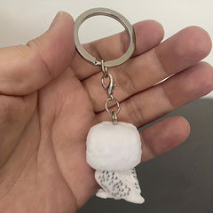 Pocket Owl Figure Model Toy Keychain