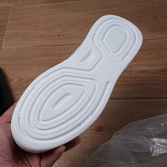 Faux Leather Flat Sneakers Casual Wear Resistant Non Slip Skate