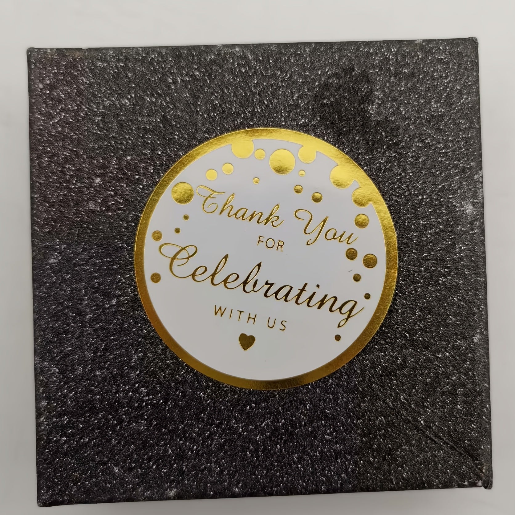 60pcs Golden Thank You Stickers for Celebrations & Events