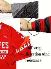 Men's CAEIFES Long Sleeve Motorcycle Off-road T-shirt Quick Drying