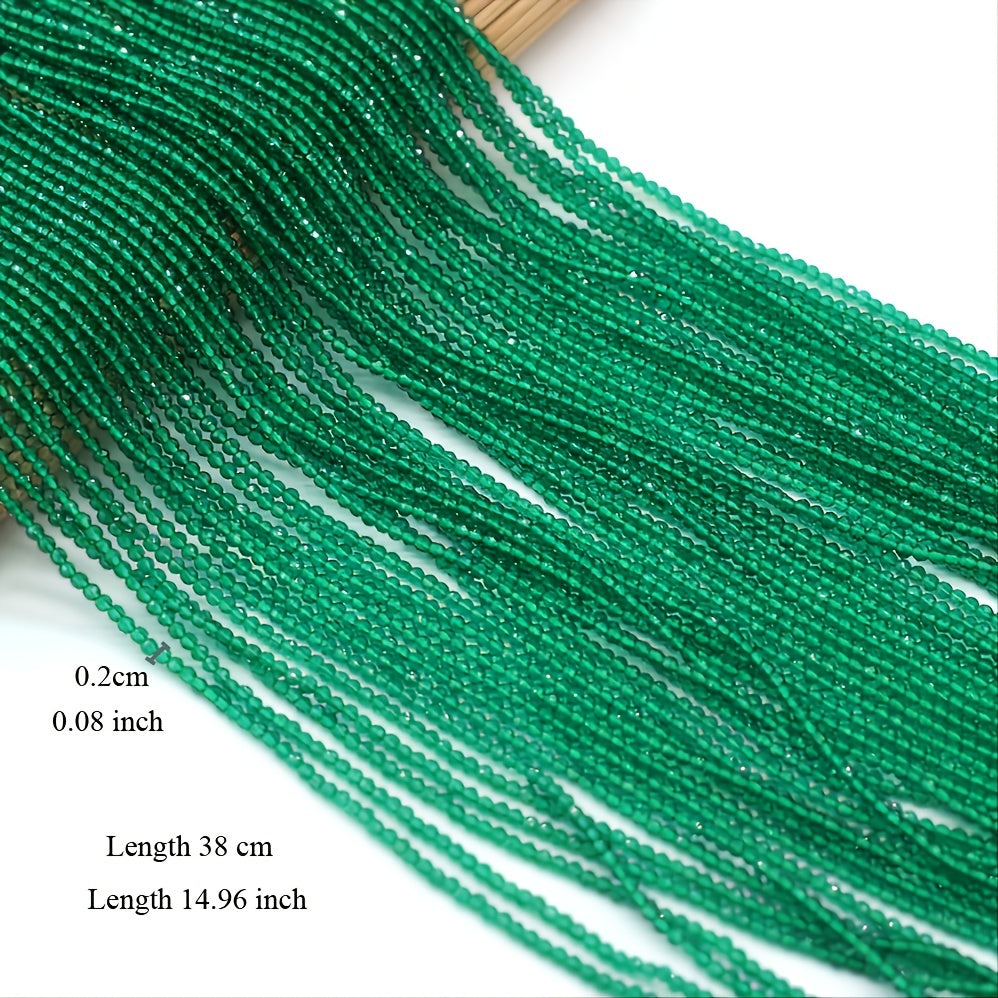 Green Spinel Beads 16" Strand Natural Semi Precious Stone