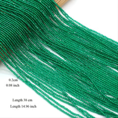 Green Spinel Beads 16" Strand Natural Semi Precious Stone