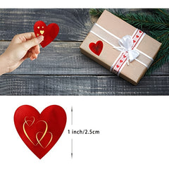 500 Thank You Love Stickers Holiday Decoration Gift Roll