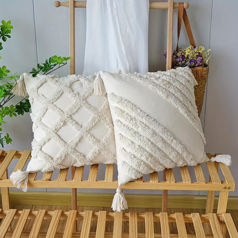 Bohemian Style Plush Cushion Cover Throw Pillowcase