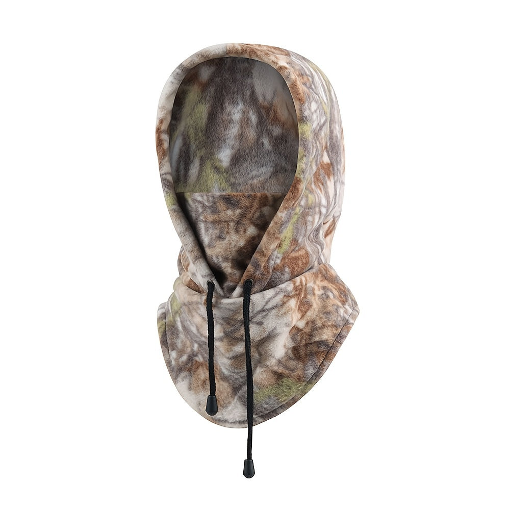 Winter Hat Warm Cap Men Hooded Neck Warmer Hiking Scarves Hats