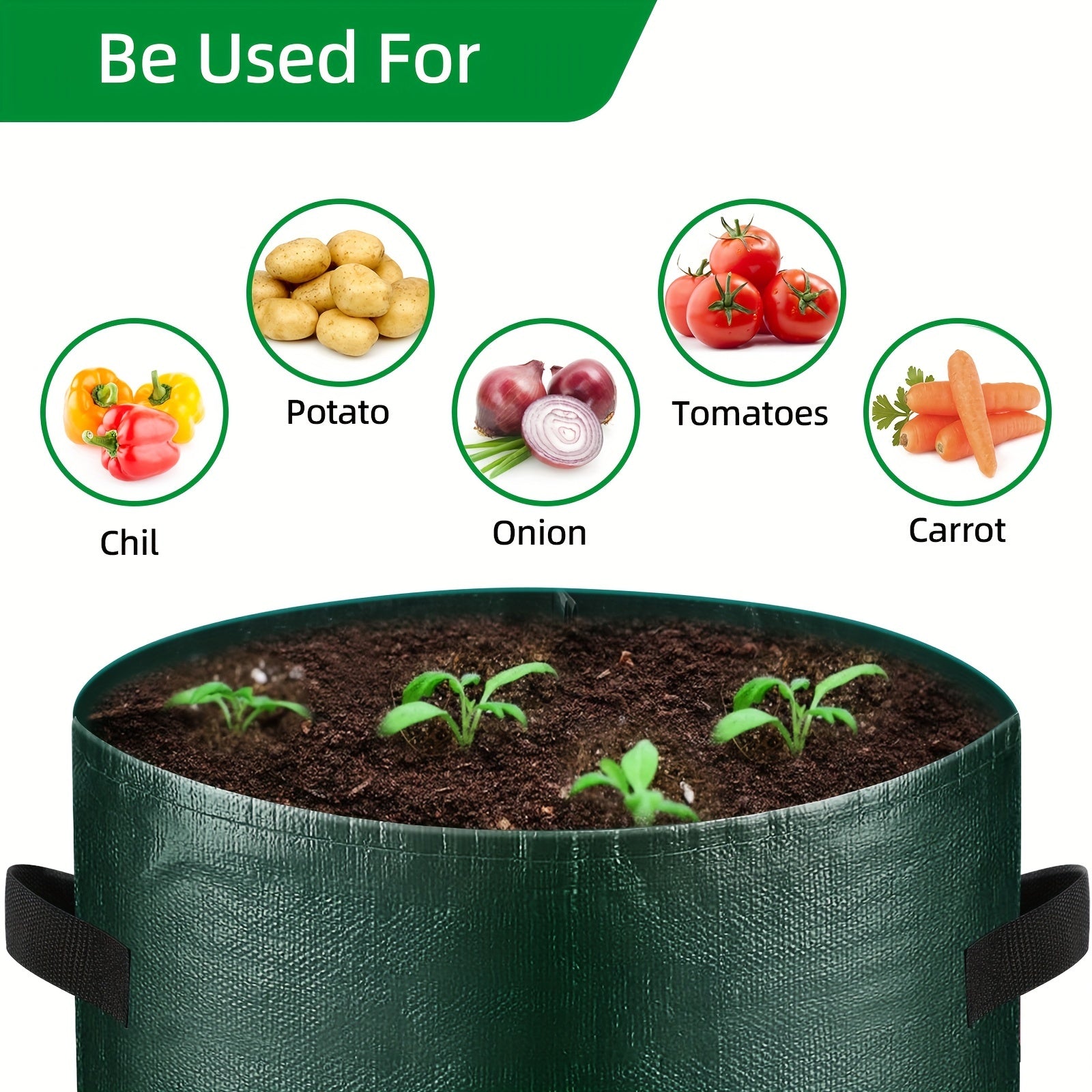 Durable Planting Bags for Potatoes, Tomatoes, and Vegetables