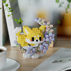 400 pcs DIY Particle Building Blocks Flowers Moonlight Mini Animal Series