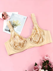 Women's Plus Lace Stretch Minimizer Bra