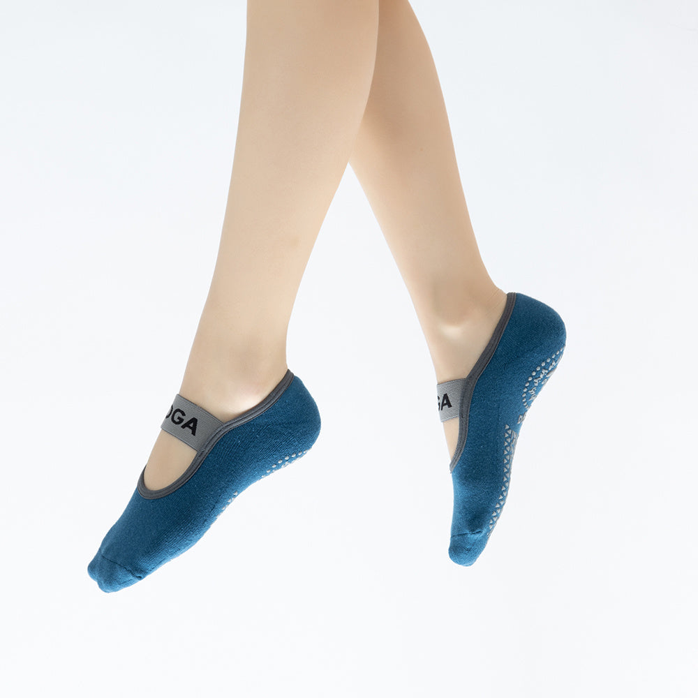 Women's Dew Instep Wide Elastic Band Monogrammed Yoga Socks