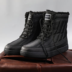 Men's Warm Fleece Thermal High Top Snow Boots