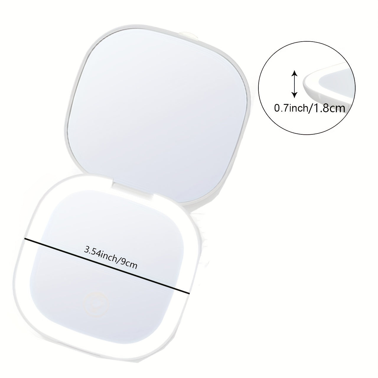 LED Vanity Mirror 1X 5X Magnification Compact Lighted Mirror