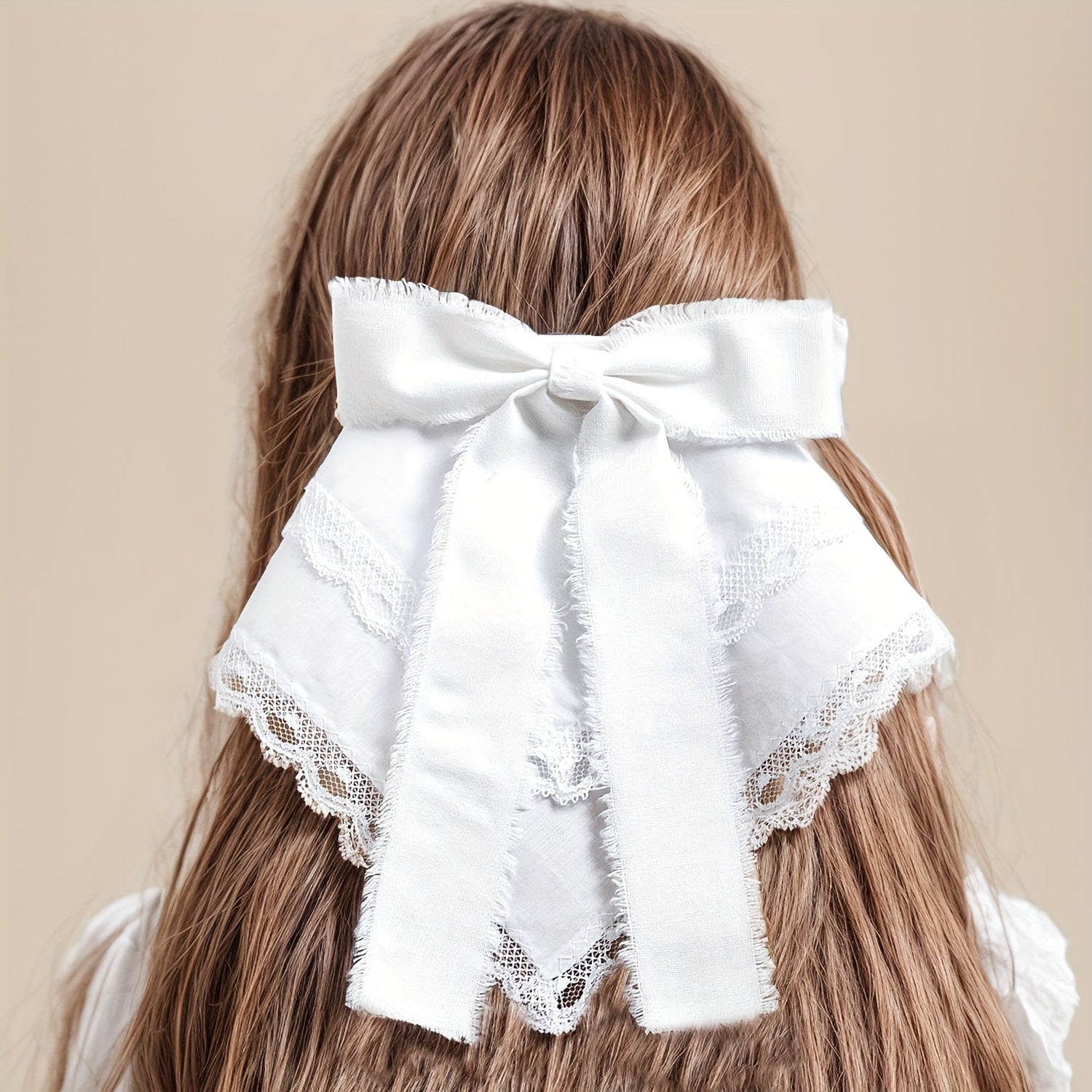 Fabric Bowknot Hair Clip for Women