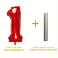 32 inch Red Digital Balloon as Party Supplies