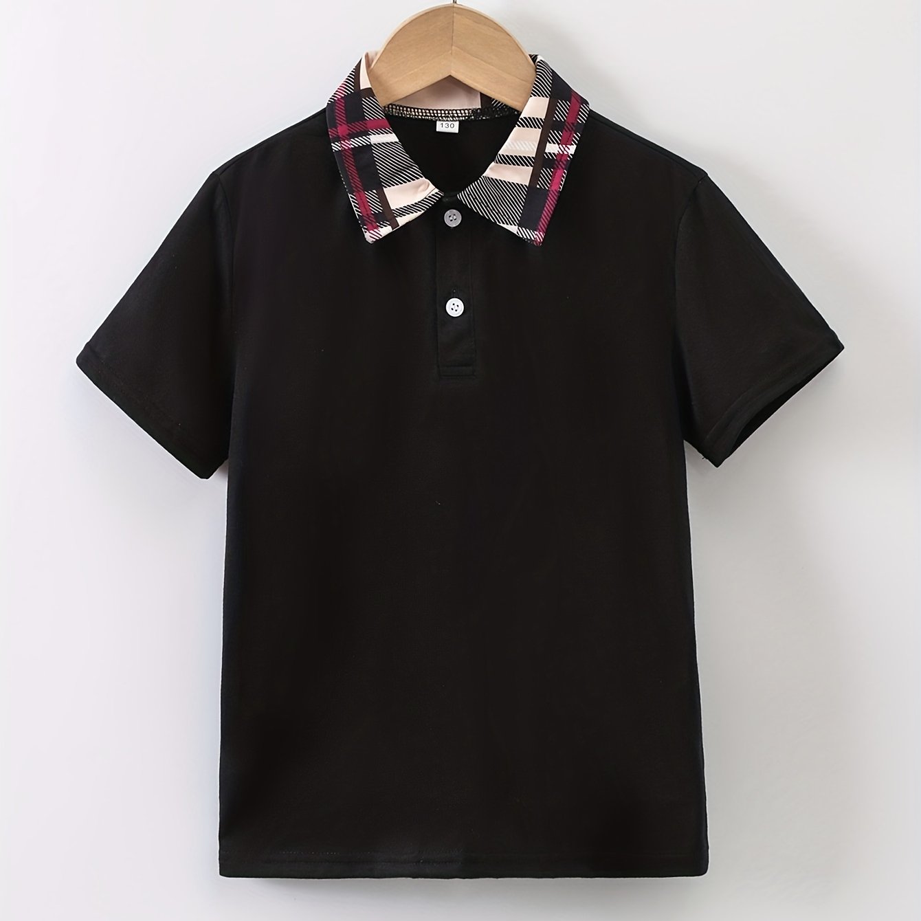 Boys Creative Polo Shirt Lightweight Short Sleeve Tee